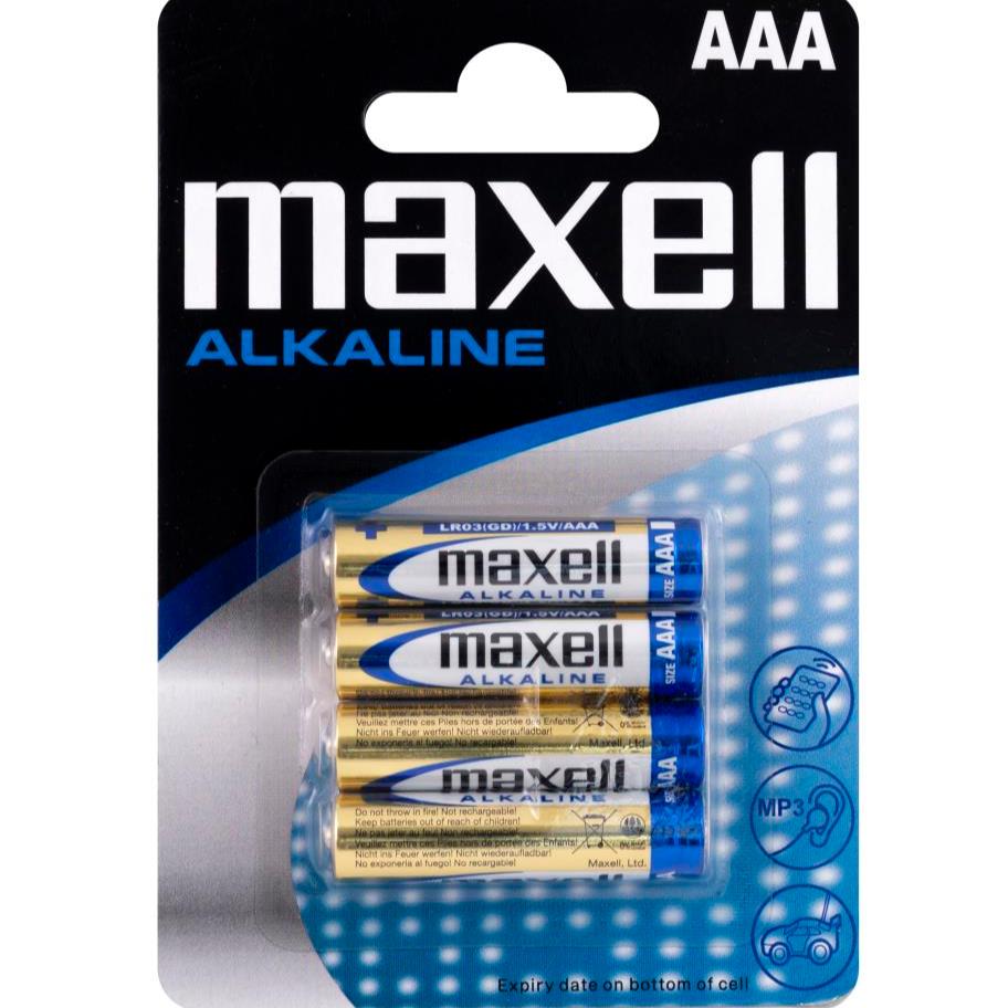 MAXELL BATTERIES AAA LR03 4PK BLISTER 4902580164010 - Cyber Shop Cyprus