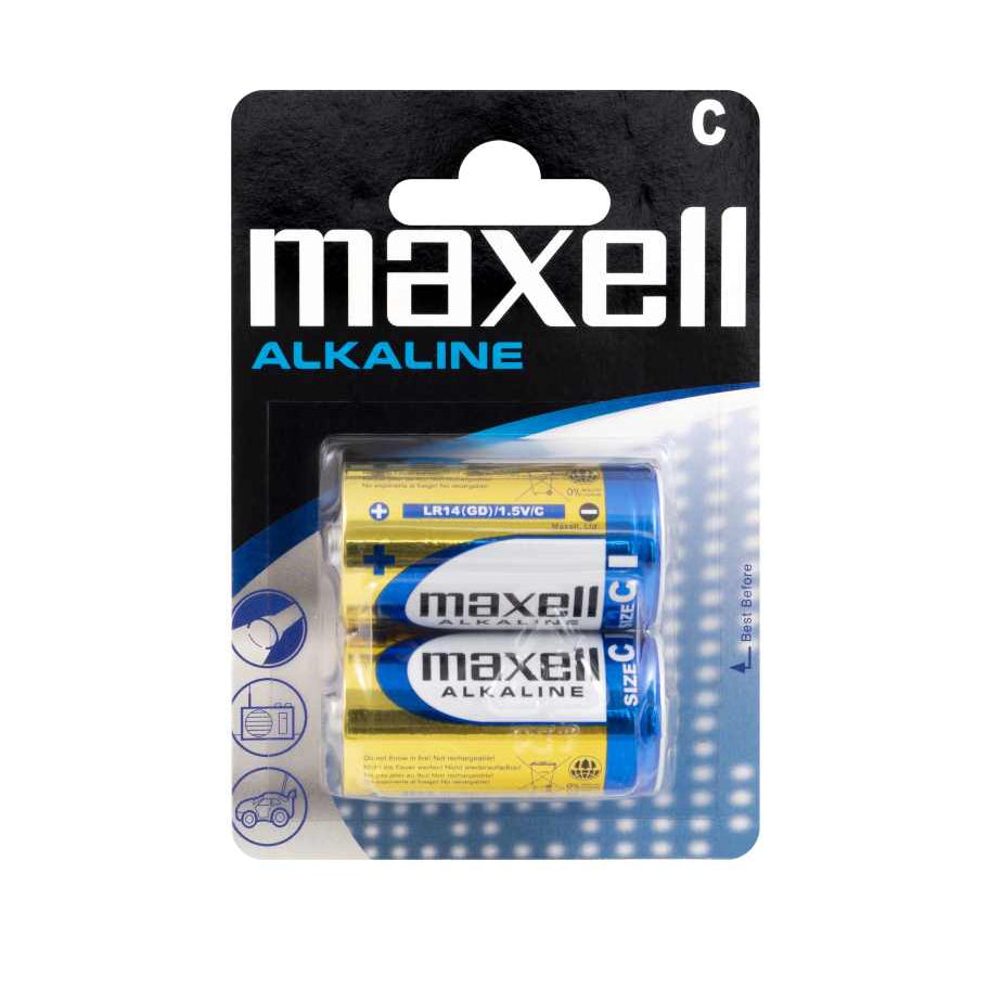 MAXELL BATTERIES LR - 14 2PK BLISTER - Cyber Shop Cyprus