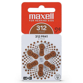 MAXELL BATTERIES PR41 (312) 6BS ZINC AIR FOR HEARING AIDS 4043752334524 - Cyber Shop Cyprus