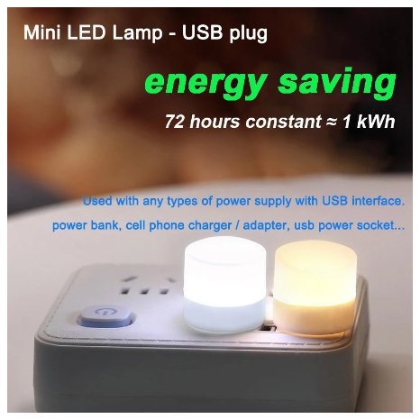 Mini USB Plug Lamp - With 2 Colours (BRAND NEW - FACTORY SEALED) - Cyber Shop Cyprus