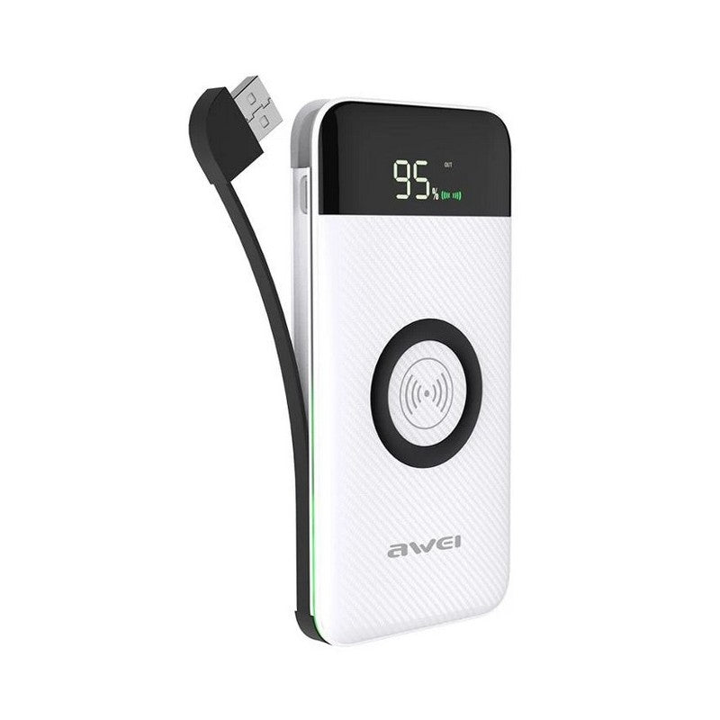 POWER BANK AWEI P71K 10000 MAH WIRELESS CHARGING (BRAND NEW) - Cyber Shop Cyprus