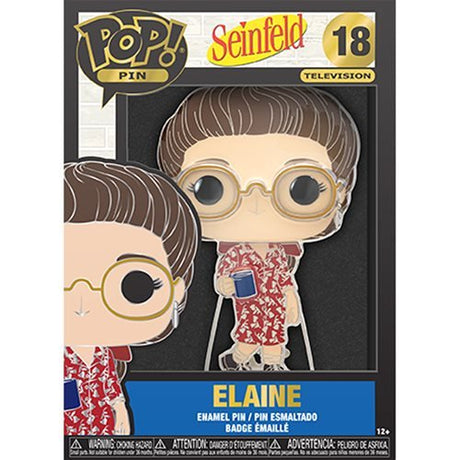 Seinfeld Elaine Large Enamel Funko Pop! Pin (BRAND NEW) - Cyber Shop Cyprus