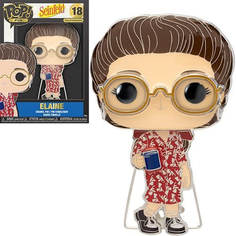 Seinfeld Elaine Large Enamel Funko Pop! Pin (BRAND NEW) - Cyber Shop Cyprus
