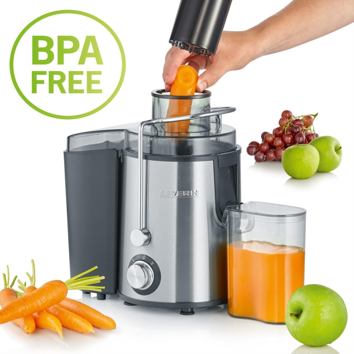 SEVERIN JUICE EXTRACTOR 400W 2 SPEEDS (BRAND NEW) - Cyber Shop Cyprus