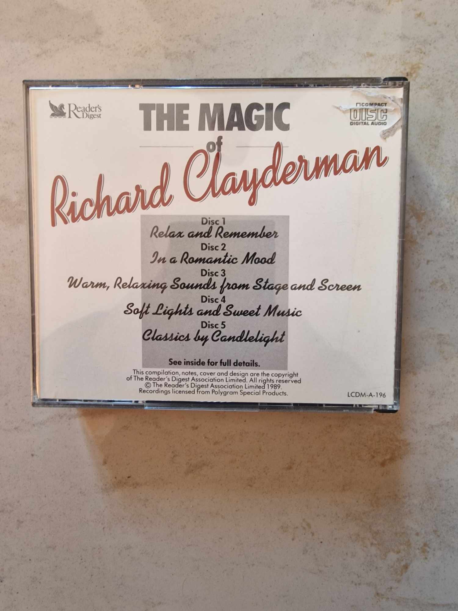 The Magic of Richard Clayderman - 5 DISC CD SET (Condition: Good) - Cyber Shop Cyprus