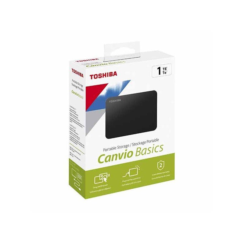 TOSHIBA CANVIO BASICS 1 TB USB 3.0 EXTERNAL PORTABLE DRIVE (BRAND NEW) - Cyber Shop Cyprus