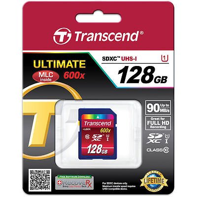 TRANSCEND MEMORY CARD SD 128GB SDXC (BRAND NEW) - Cyber Shop Cyprus