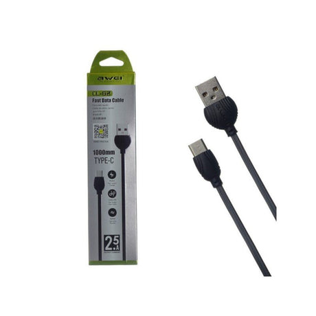 USB CABLE AWEI CL 62 TYPE C 2.5A (BRAND NEW - FACTORY SEALED) - Cyber Shop Cyprus